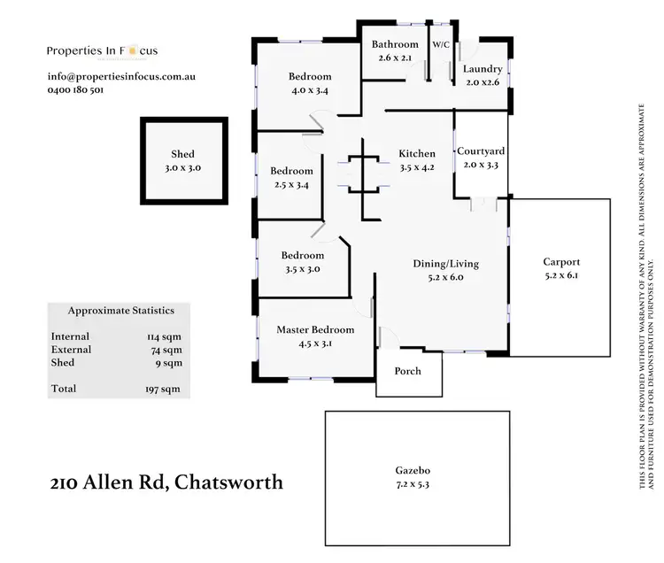 Floorplan of Homely house listing, 210 Allen Rd, Chatsworth QLD 4570