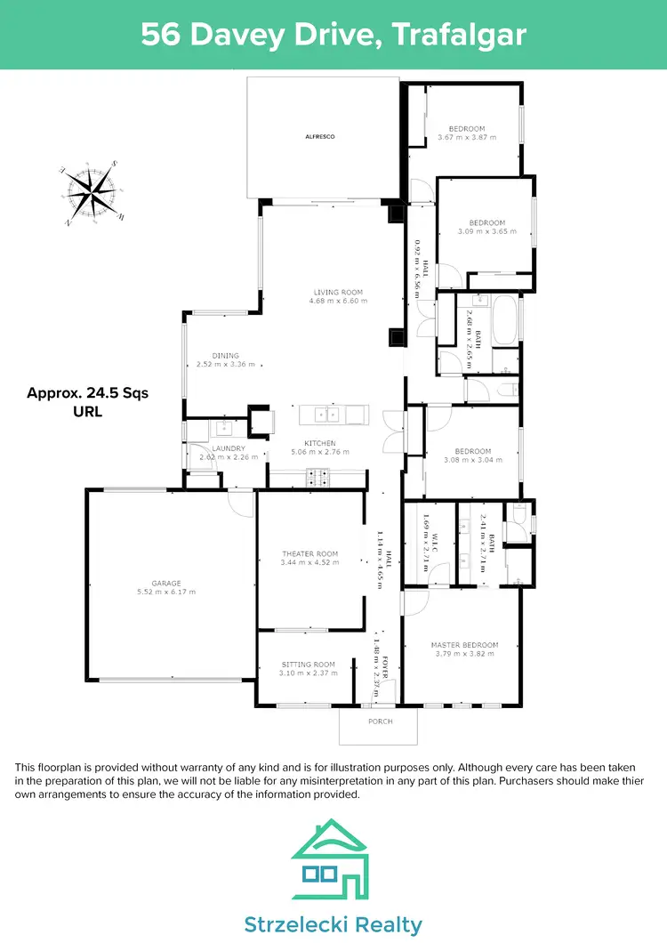 Floorplan of Homely house listing, 56 Davey Drive, Trafalgar VIC 3824