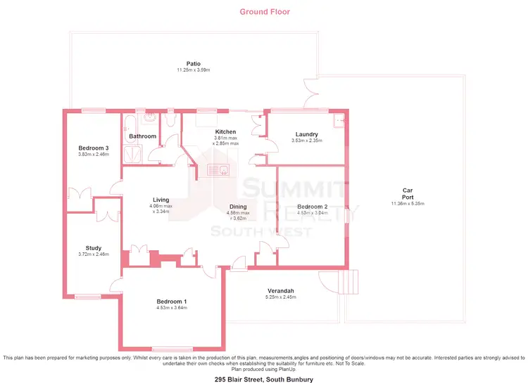 Floorplan of Homely house listing, 295 Blair St, South Bunbury WA 6230