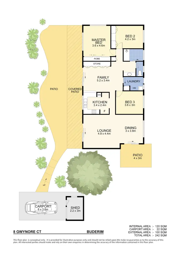 Floorplan of Homely house listing, 8 Gwynore Ct, Buderim QLD 4556