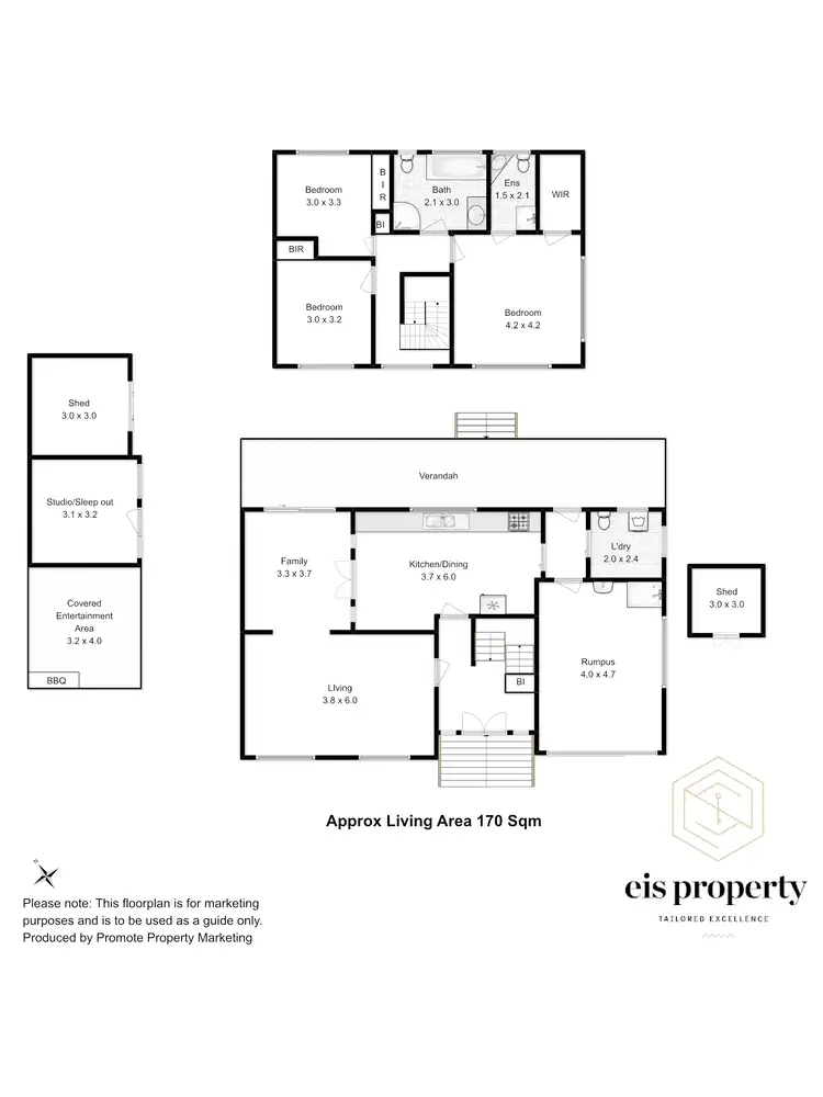 Floorplan of Homely house listing, 13 Calarie Ct, Glenorchy TAS 7010