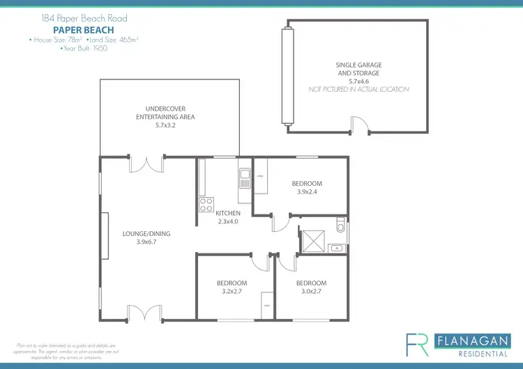 Floorplan of Homely house listing, 184 Paper Beach Rd, Swan Point TAS 7275