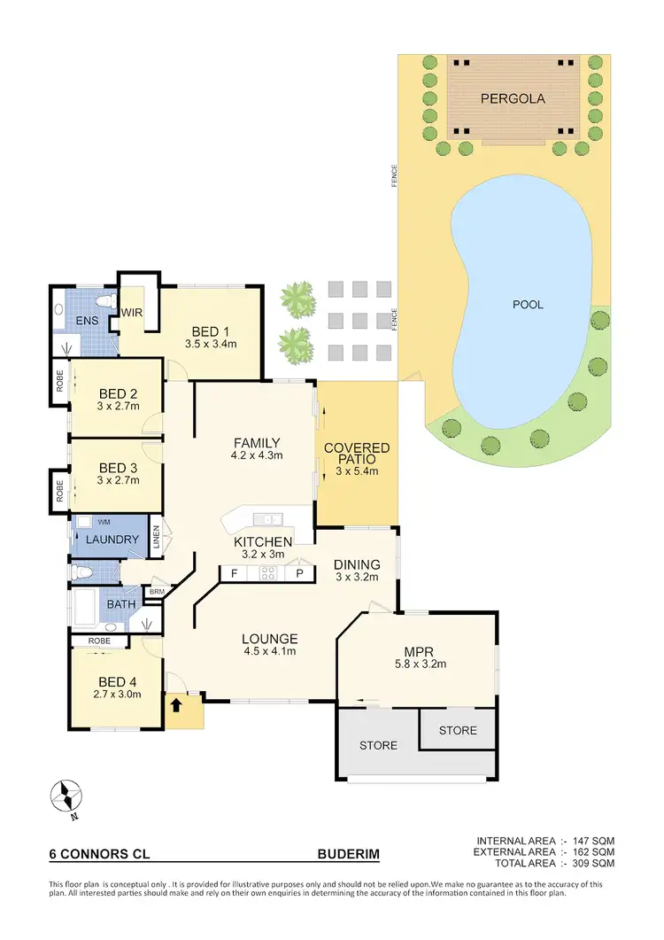 Floorplan of Homely house listing, 6 Connors Close, Buderim QLD 4556