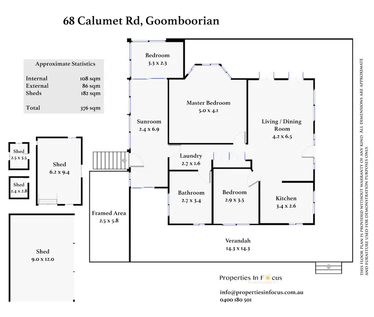 Floorplan of Homely house listing, 68 Calumet Rd, Goomboorian QLD 4570