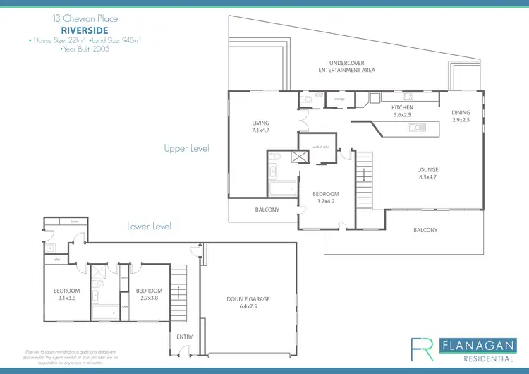 Floorplan of Homely house listing, 13 Chevron Pl, Riverside TAS 7250
