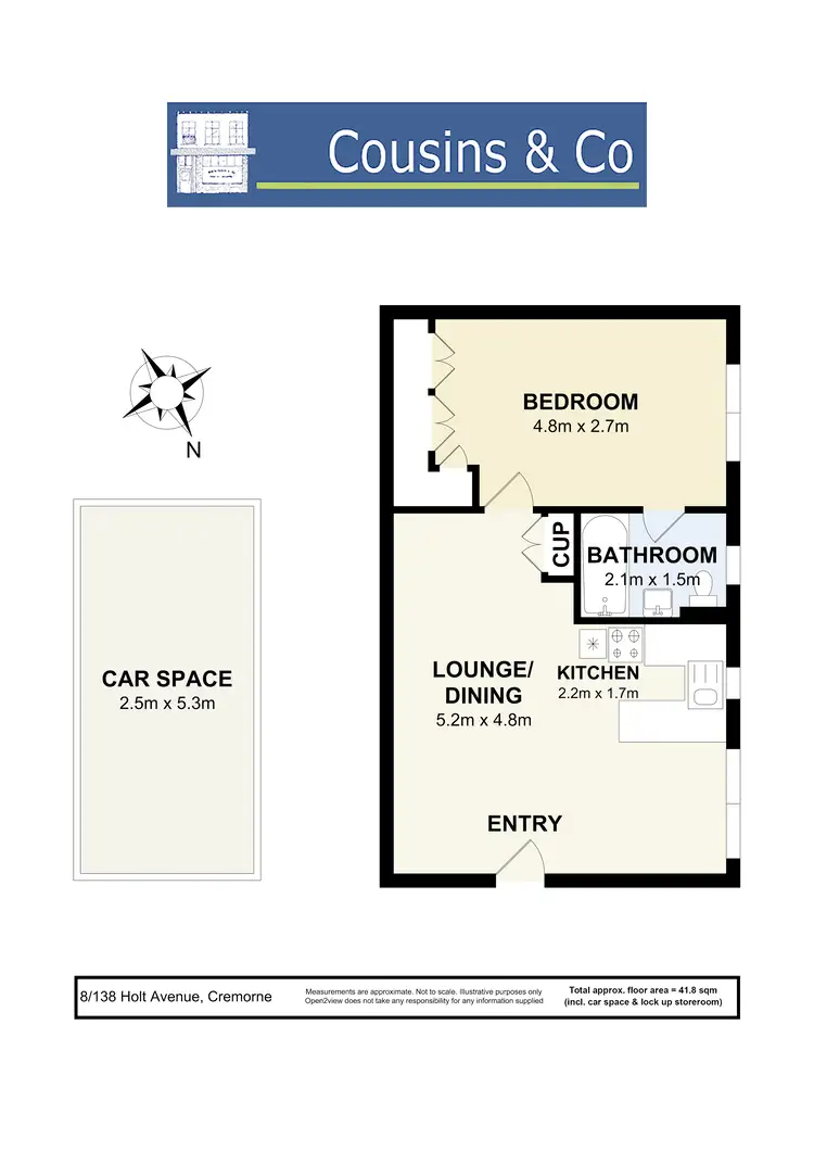 Floorplan of Homely apartment listing, 8/138 Holt Avenue, Cremorne NSW 2090