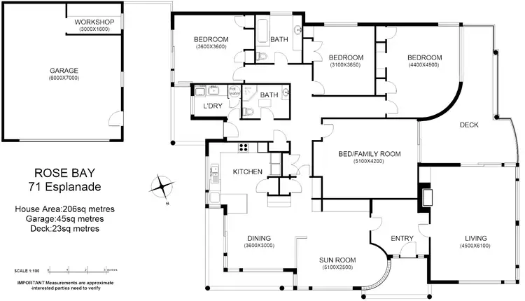 Floorplan of Homely house listing, 71 Esplanade, Rose Bay TAS 7015