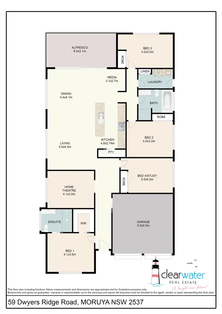 Floorplan of Homely house listing, 59 Dwyers Ridge Rd, Moruya NSW 2537