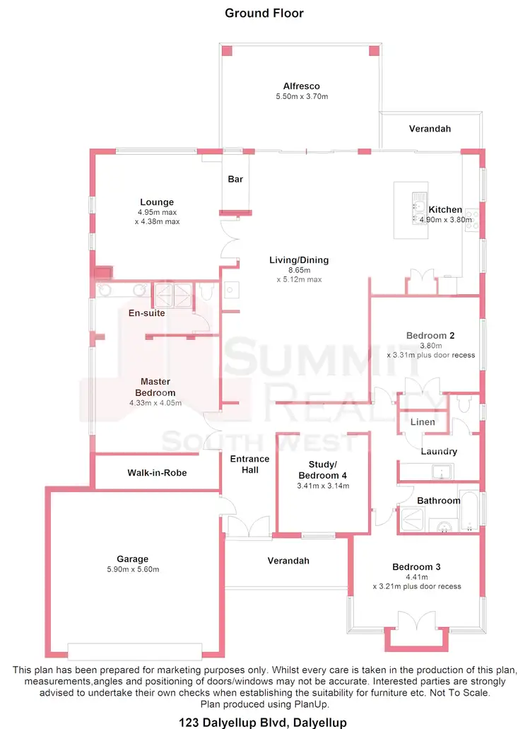 Floorplan of Homely house listing, 123 Dalyellup Boulevard, Dalyellup WA 6230