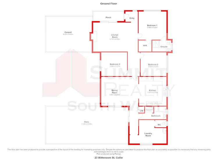 Floorplan of Homely house listing, 23 Wittenoom St, Collie WA 6225