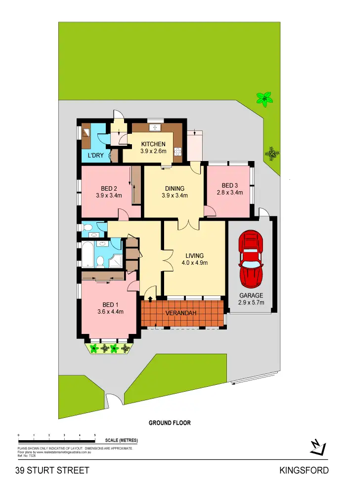Floorplan of Homely house listing, 39 Sturt Street, Kingsford NSW 2032