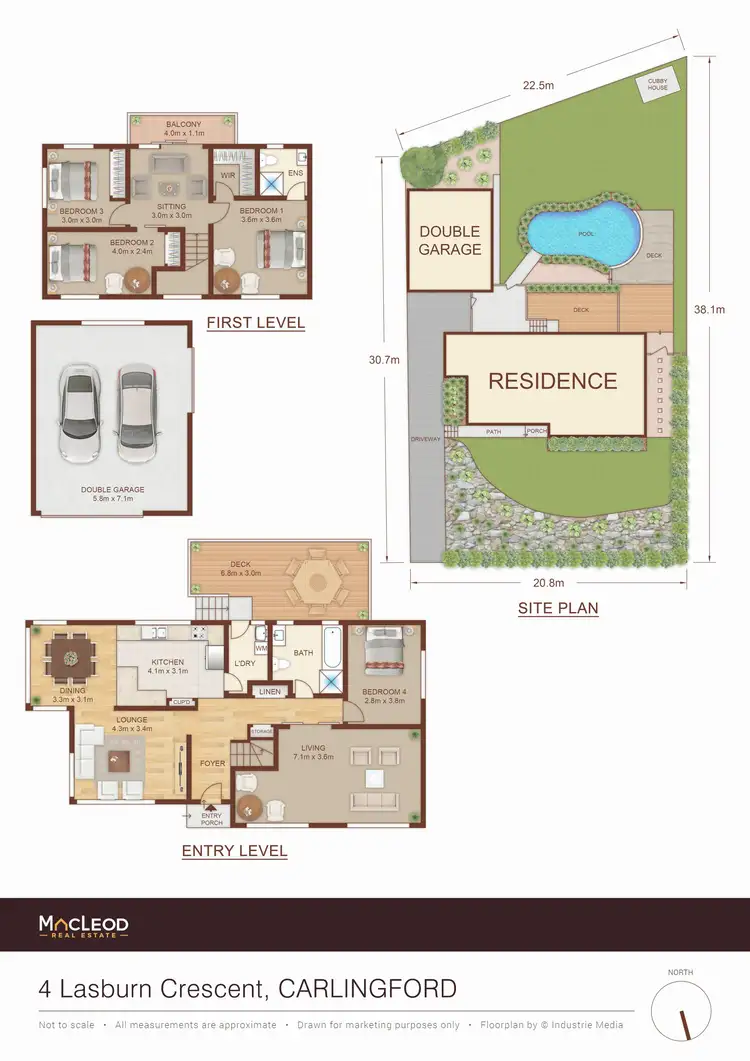 Floorplan of Homely house listing, 4 Lasburn Cres, Carlingford NSW 2118