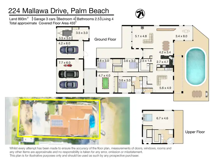 Floorplan of Homely house listing, 224 Mallawa Dr, Palm Beach QLD 4221