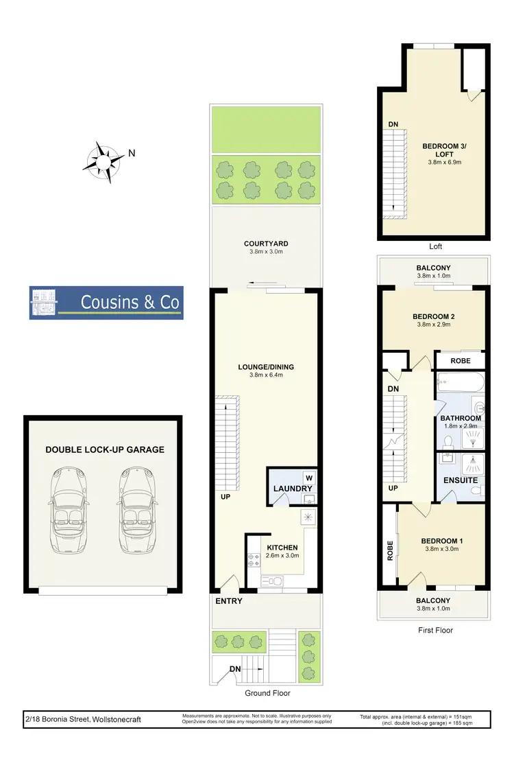 Floorplan of Homely townhouse listing, 2/18 Boronia Street, Wollstonecraft NSW 2065