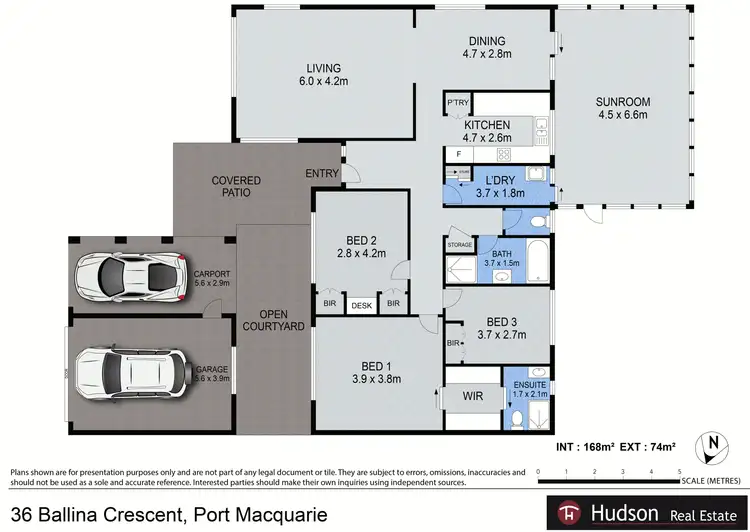 Floorplan of Homely house listing, 36 Ballina Cres, Port Macquarie NSW 2444