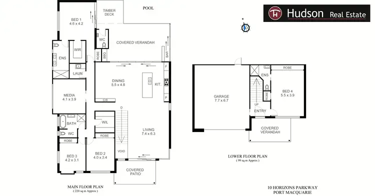 Floorplan of Homely house listing, 10 Horizons Parkway, Port Macquarie NSW 2444