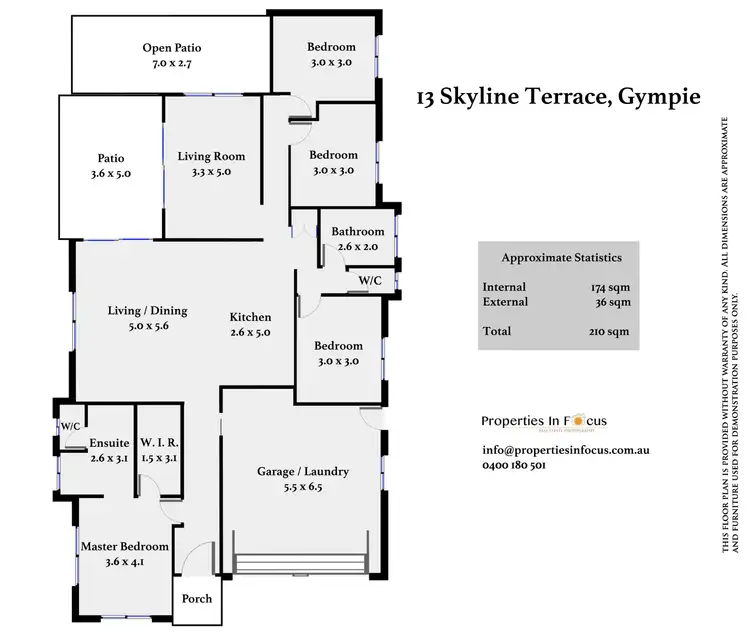 Floorplan of Homely house listing, 13 Skyline Tce, Gympie QLD 4570