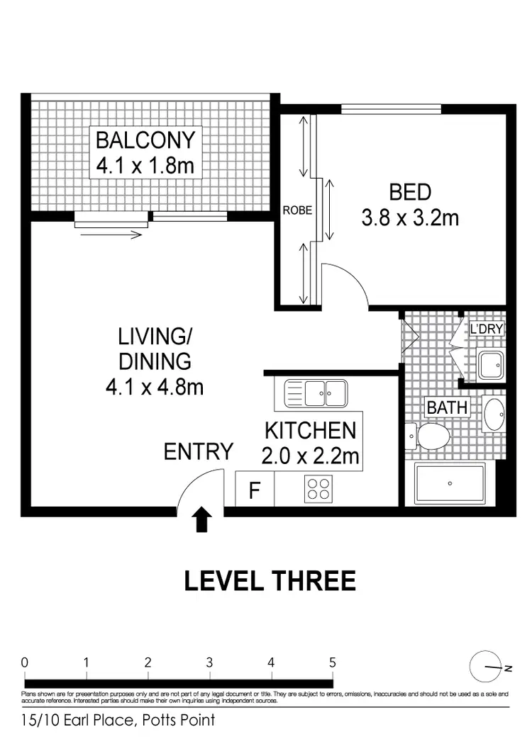 Floorplan of Homely unit listing, 15/10 Earl Place, Potts Point NSW 2011