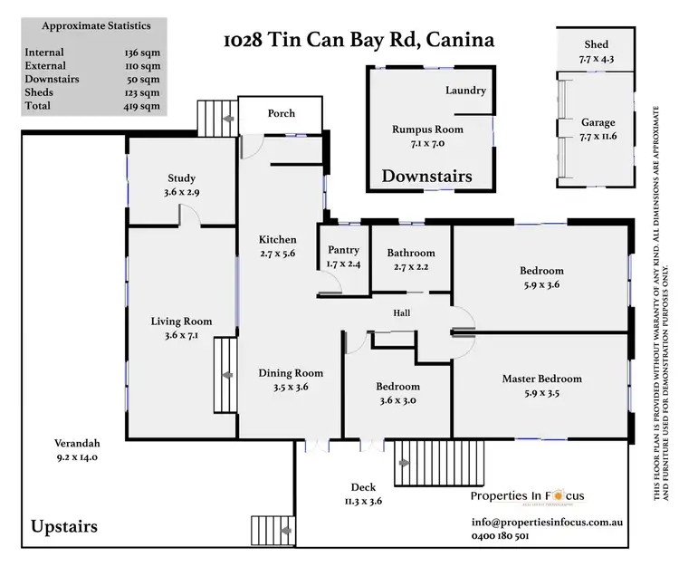 Floorplan of Homely rural property listing, 1028 Tin Can Bay Rd, Canina QLD 4570