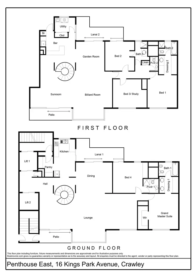 Floorplan of Homely apartment listing, SkyEast/16 Kings Park Ave, Crawley WA 6009