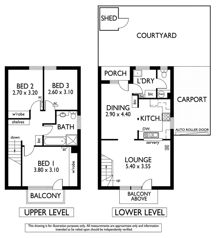 Floorplan of Homely townhouse listing, Unit 6/58 De Laine Ave, Edwardstown SA 5039