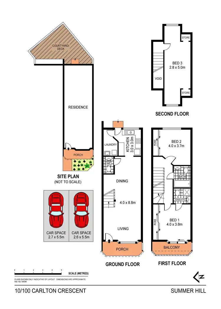 Floorplan of Homely townhouse listing, 10/100-102 Carlton Crescent, Summer Hill NSW 2130