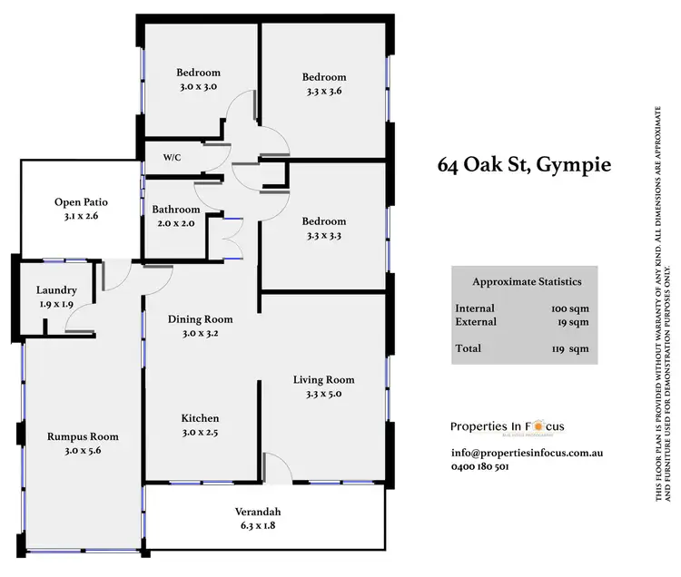 Floorplan of Homely house listing, 64 Oak St, Gympie QLD 4570
