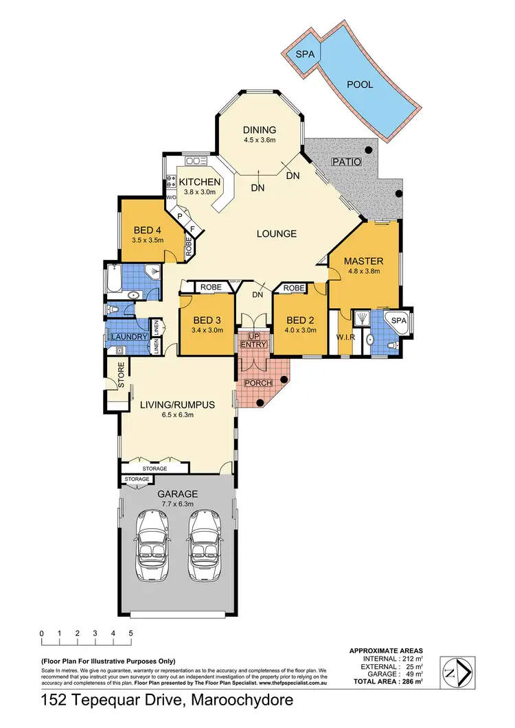 Floorplan of Homely house listing, 152 Tepequar Dr, Maroochydore QLD 4558