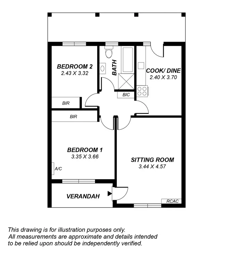 Floorplan of Homely unit listing, Unit 5/379 Glynburn Rd, Kensington Park SA 5068