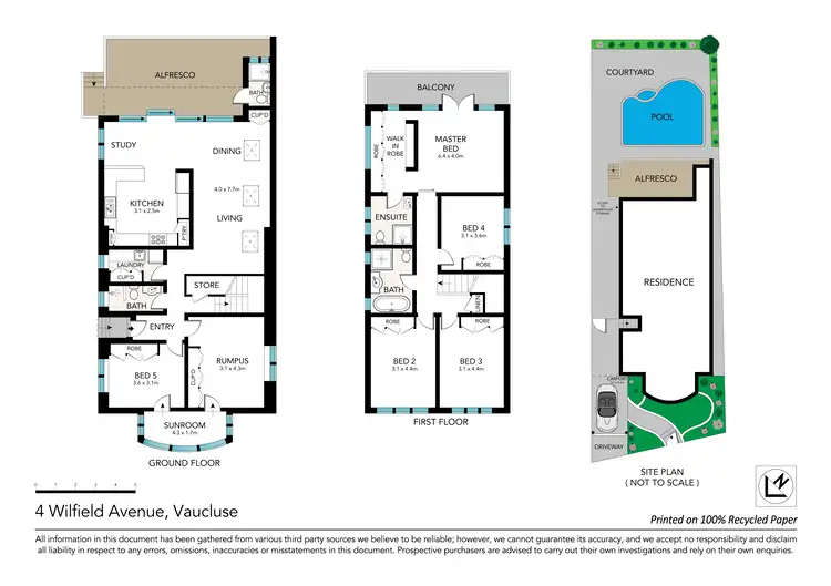 Floorplan of Homely house listing, 4 Wilfield Ave, Vaucluse NSW 2030