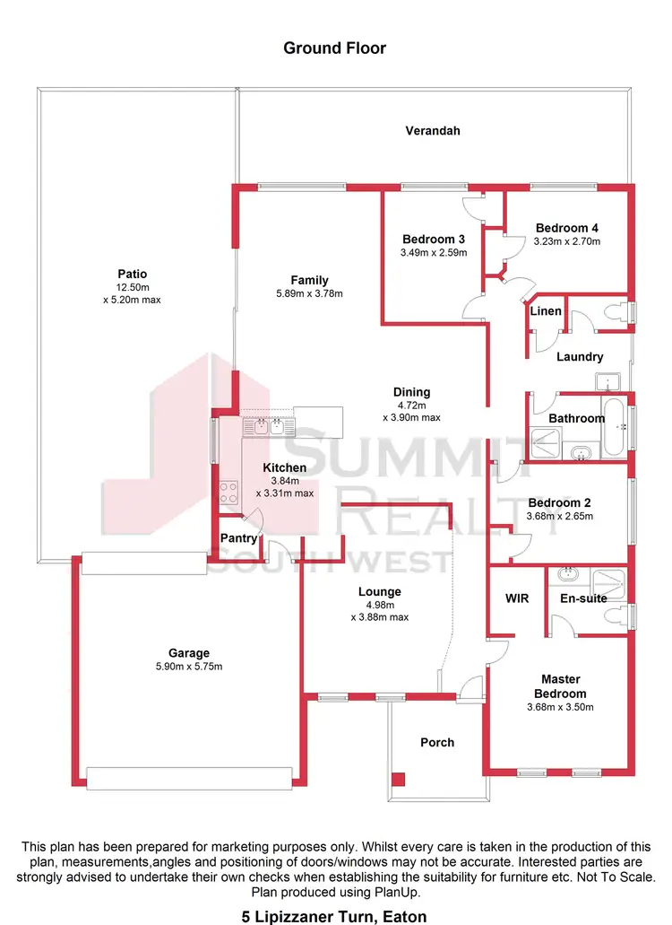 Floorplan of Homely house listing, 5 Lipizzaner Turn, Eaton WA 6232