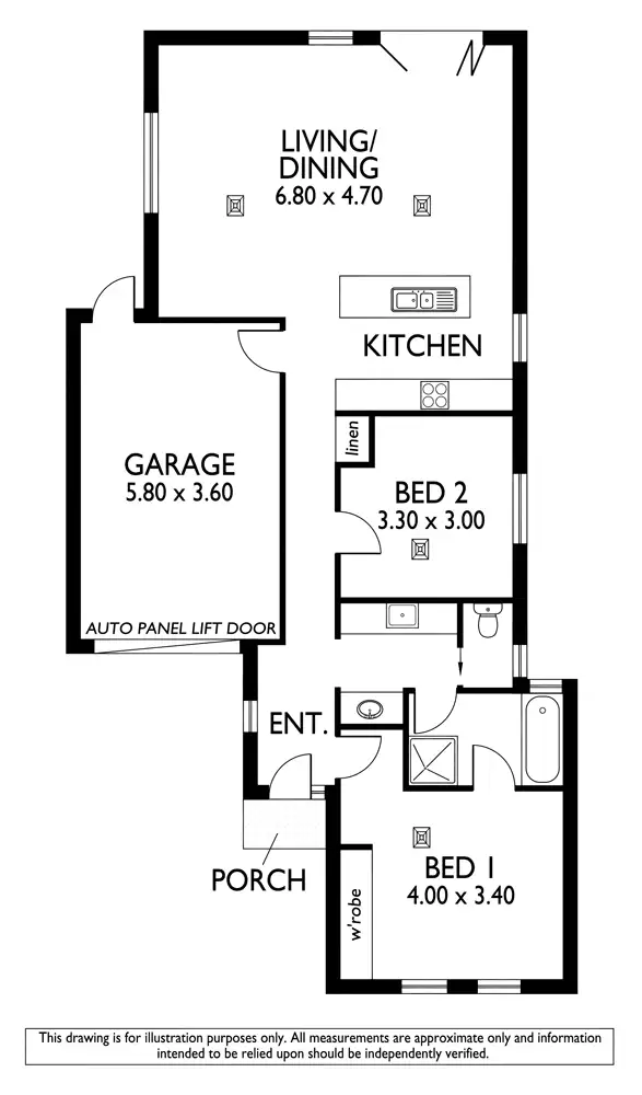 Floorplan of Homely house listing, 3B McEwin Ave, North Plympton SA 5037