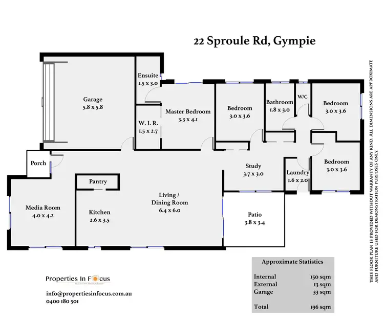 Floorplan of Homely house listing, 22 Sproule Rd, Gympie QLD 4570