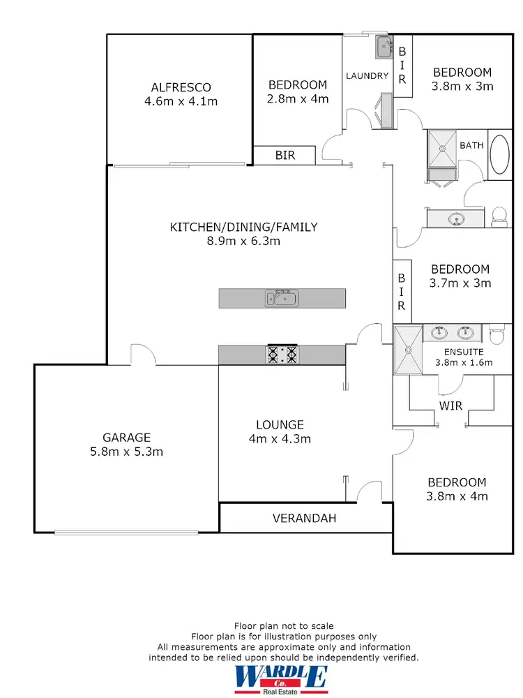 Floorplan of Homely house listing, 1 Boston Close, Jamestown SA 5491