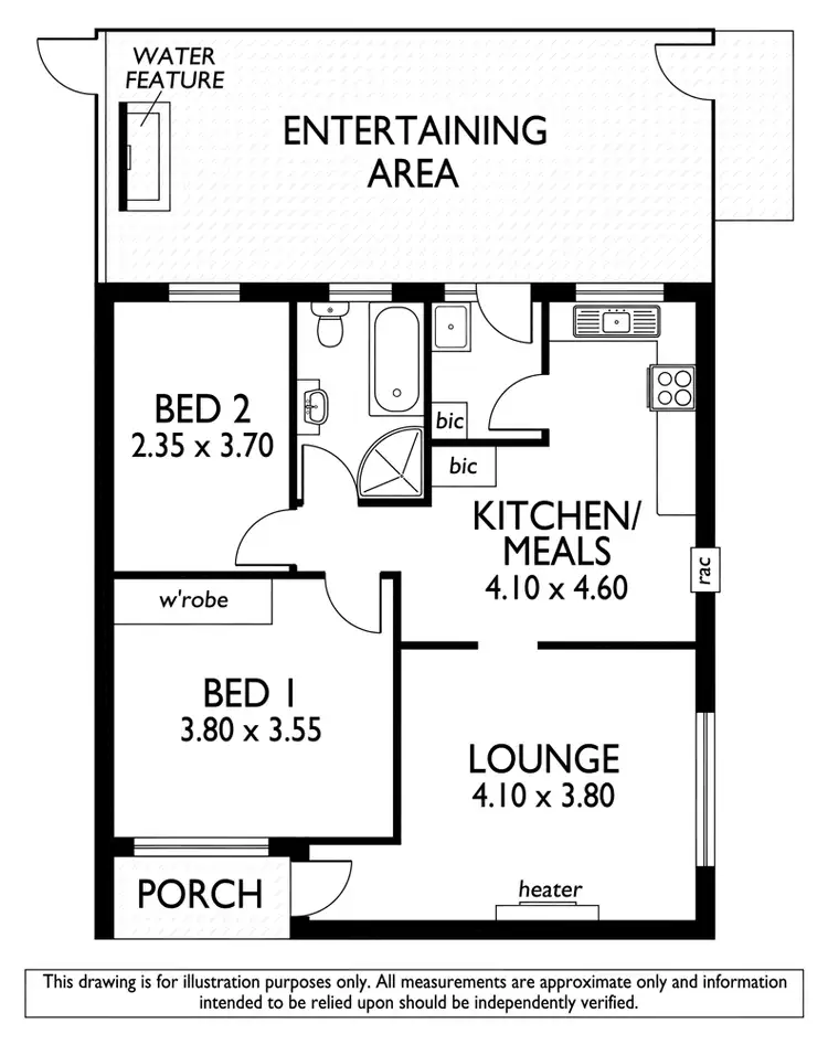 Floorplan of Homely unit listing, Unit 1/444 Marion Rd, Plympton Park SA 5038