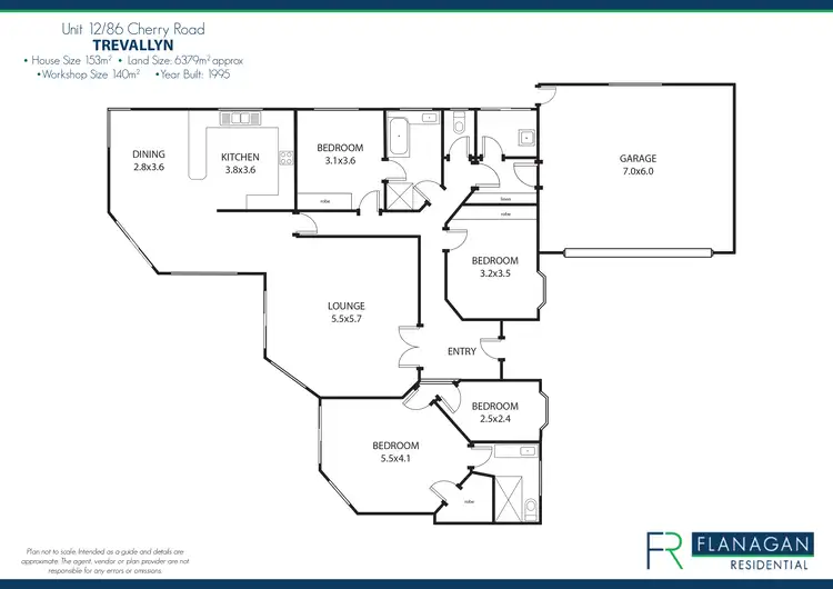 Floorplan of Homely unit listing, Unit 12/86 Cherry Rd, Trevallyn TAS 7250
