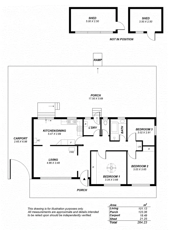 Floorplan of Homely house listing, 13 Yarramie Ave, Banksia Park SA 5091
