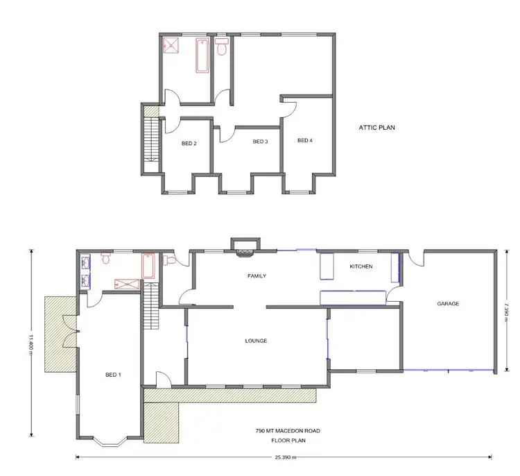Floorplan of Homely house listing, 790 Mount Macedon Road, Mount Macedon VIC 3441