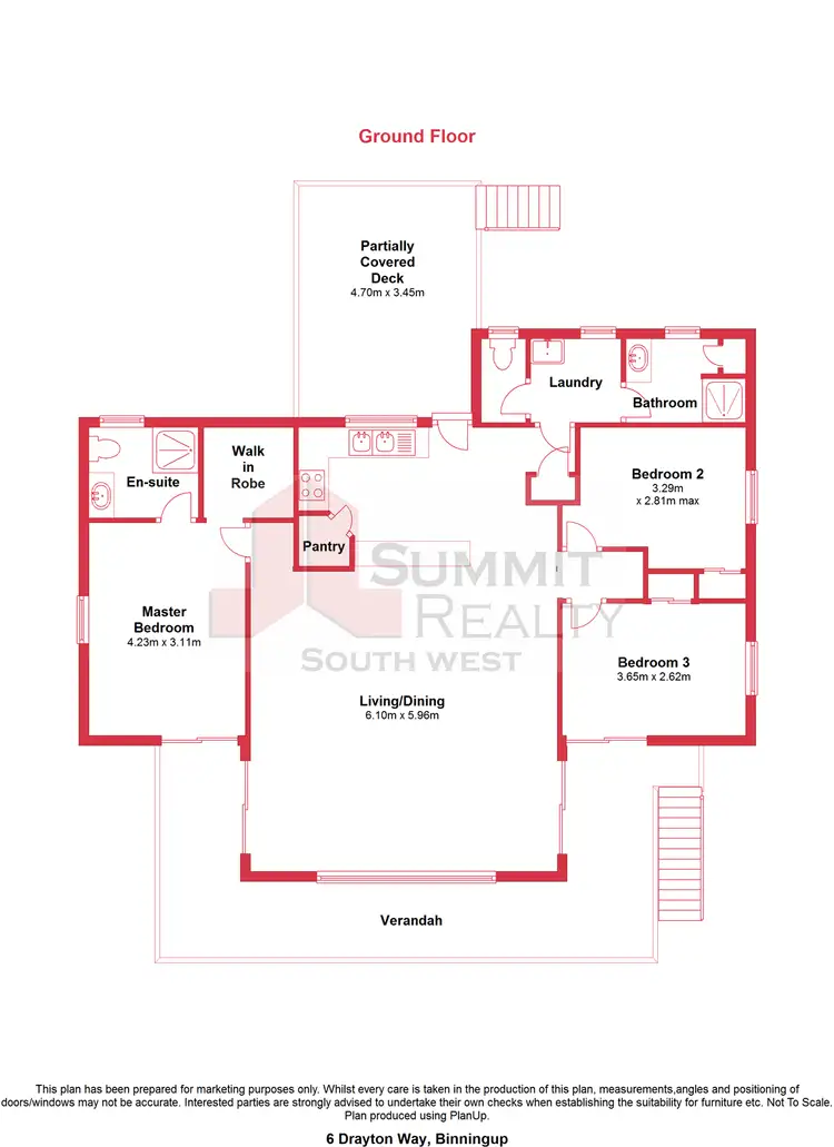 Floorplan of Homely house listing, 6 Drayton Way, Binningup WA 6233