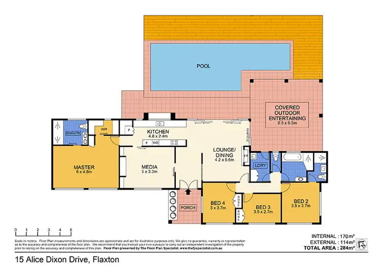 Floorplan of Homely house listing, 15 Alice Dixon Drive, Flaxton QLD 4560