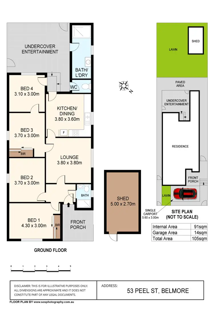 Floorplan of Homely house listing, 53 PEEL Street, Belmore NSW 2192