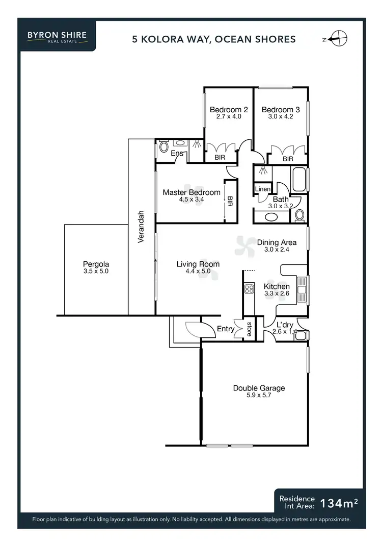 Floorplan of Homely house listing, 5 Kolora Way, Ocean Shores NSW 2483