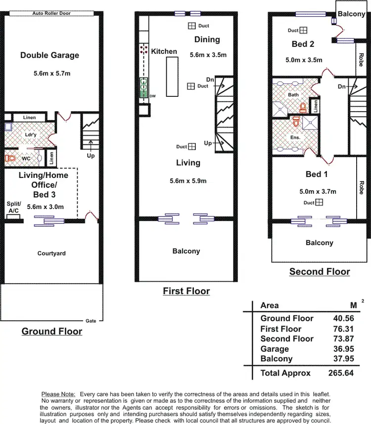 Floorplan of Homely townhouse listing, 17 Southcott Walk, Adelaide SA 5000
