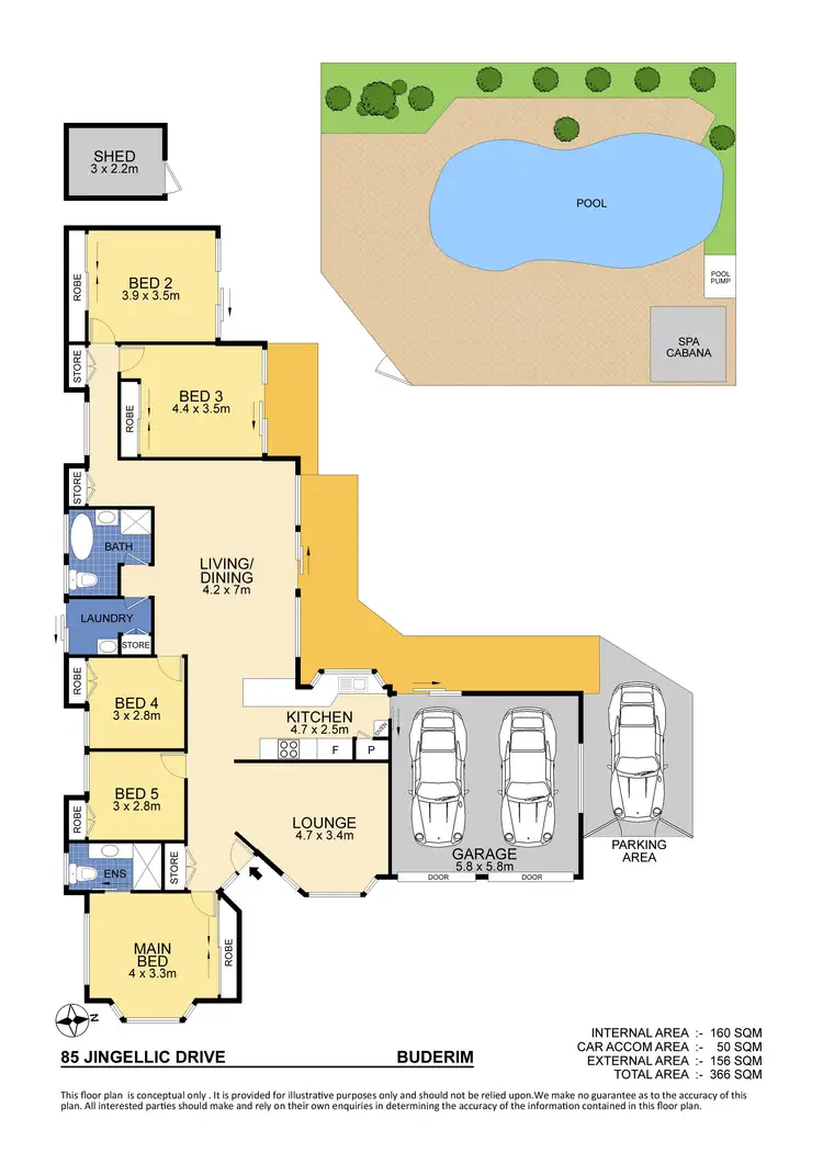 Floorplan of Homely house listing, 85 Jingellic Drive, Buderim QLD 4556