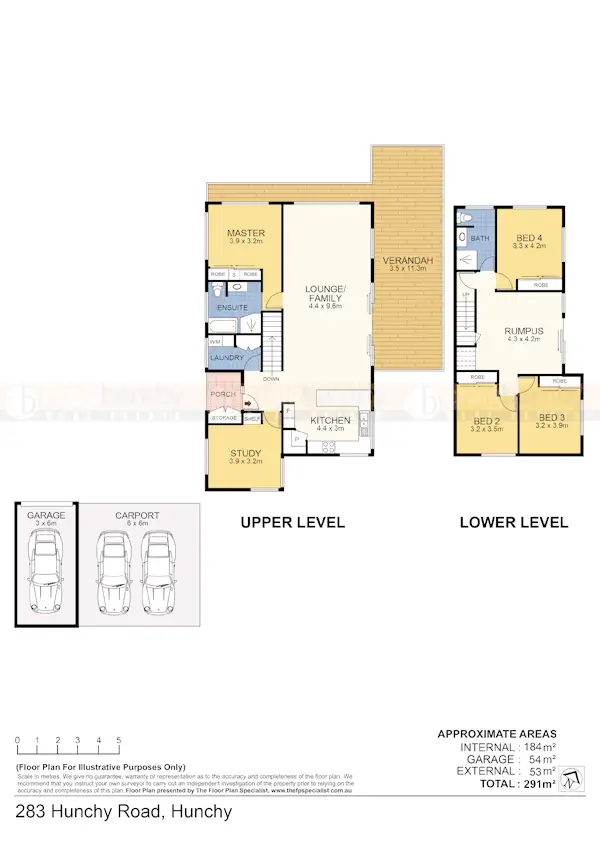 Floorplan of Homely rural property listing, 283 Hunchy Rd, Hunchy QLD 4555