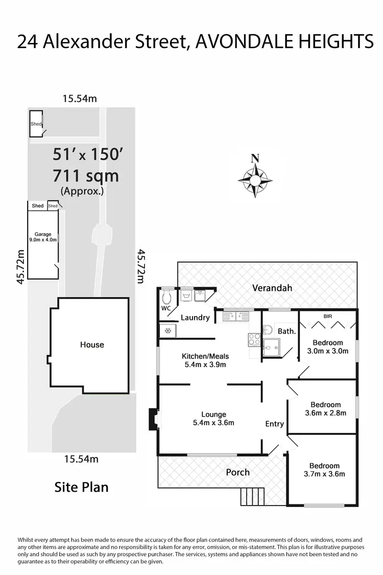 Floorplan of Homely house listing, 24 Alexander Street, Avondale Heights VIC 3034