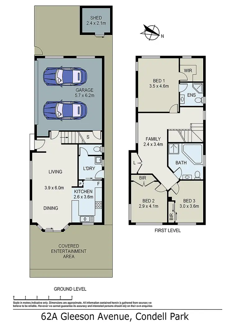 Floorplan of Homely townhouse listing, Unit 1/62 Gleeson Ave, Condell Park NSW 2200