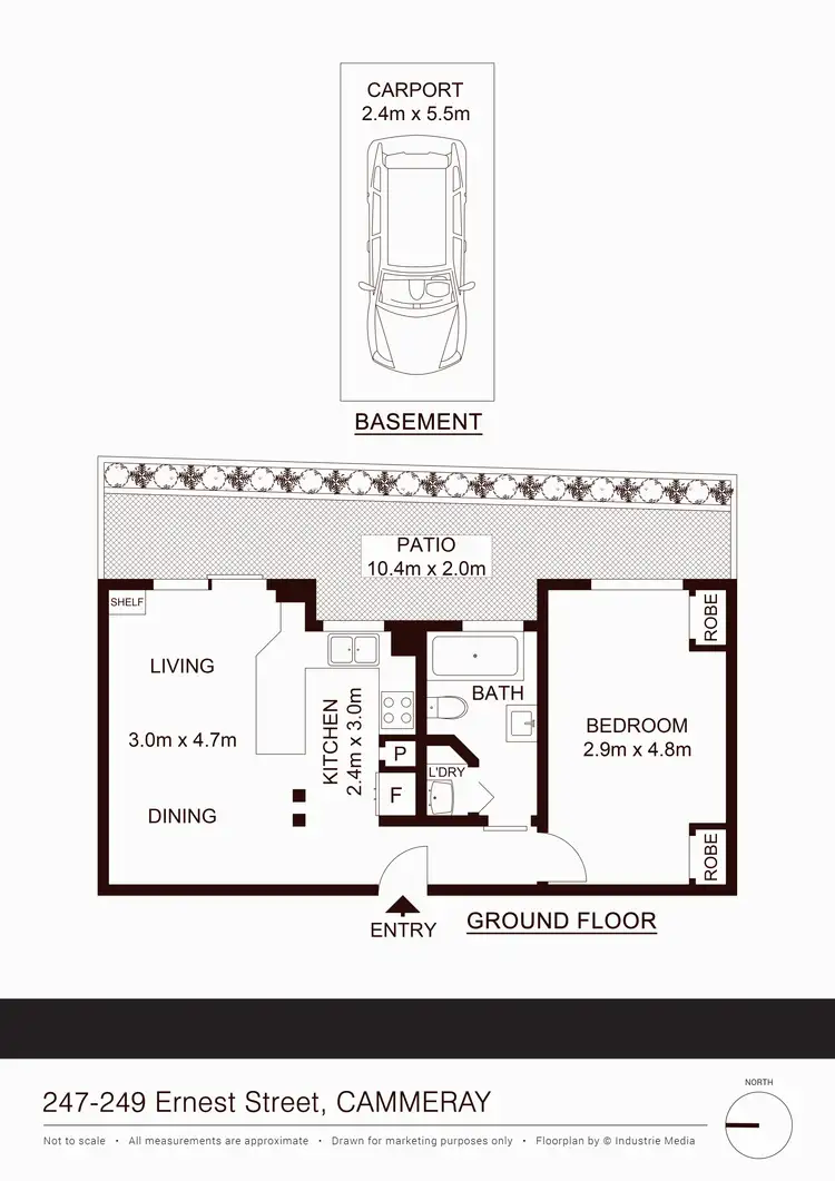 Floorplan of Homely apartment listing, Unit 2/249 Ernest St, Cammeray NSW 2062