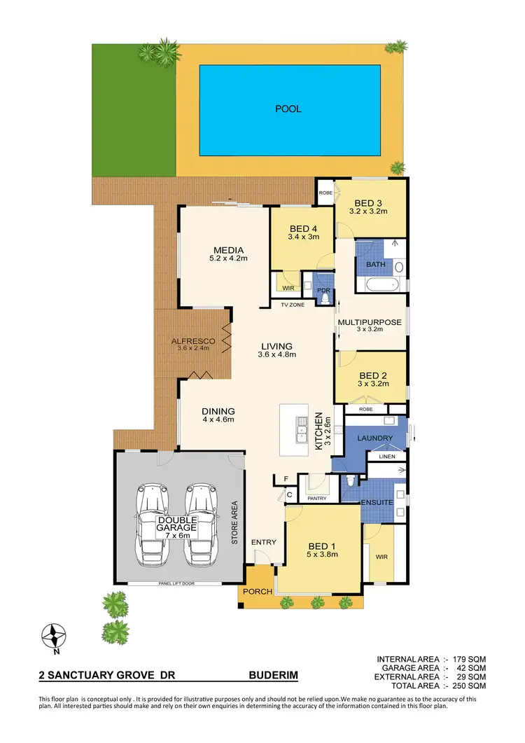 Floorplan of Homely house listing, 2 Sanctuary Grove Drive, Buderim QLD 4556