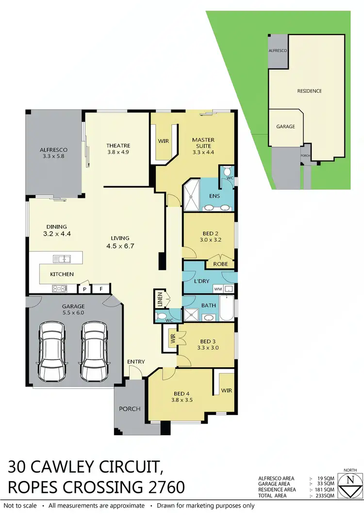 Floorplan of Homely house listing, 30 Cawley Cct, Ropes Crossing NSW 2760
